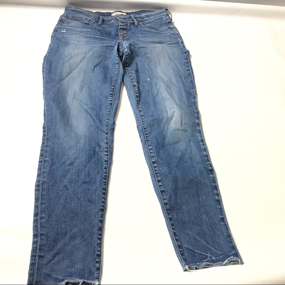 Madewell 9 Inch High Rise Skinny Jeans Medium Wash Size 31 Tall Denim Cotton